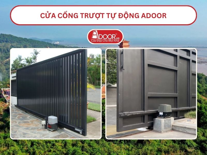 Cửa Cổng trượt tự động Adoor tại Hải Phòng