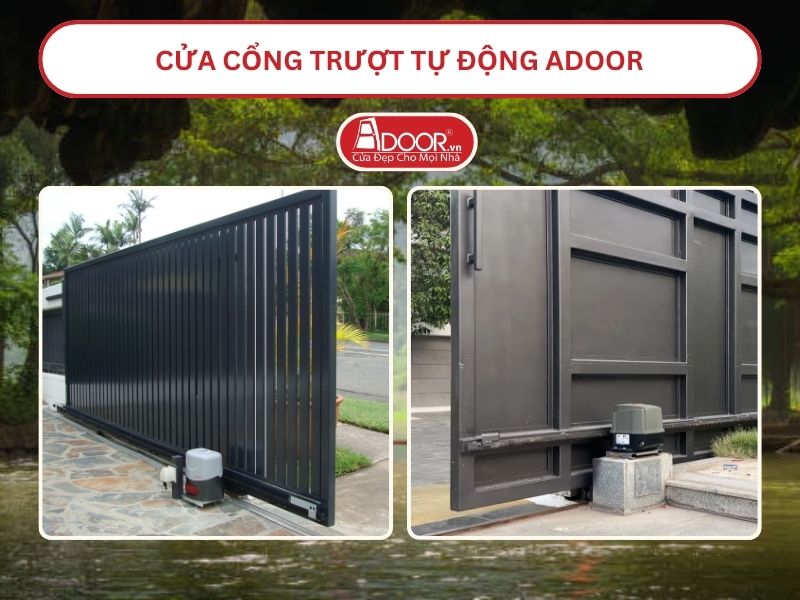 Cửa Cổng trượt tự động Adoor tại Hoa Lư