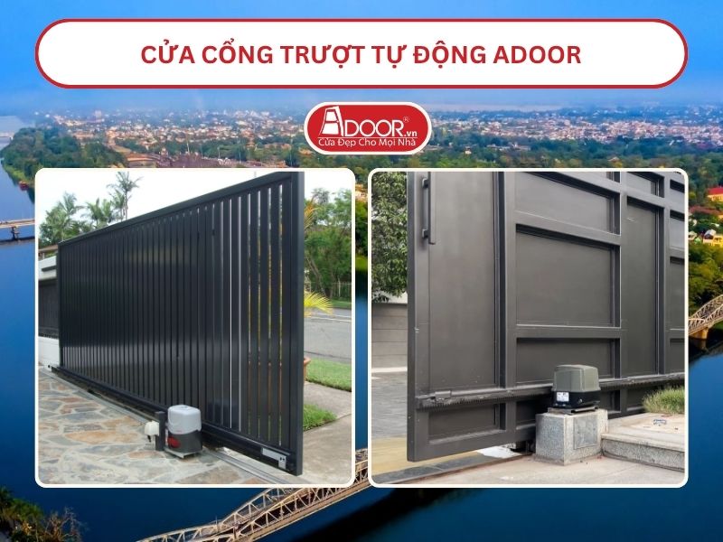 Cửa Cổng trượt tự động Adoor tại Huế