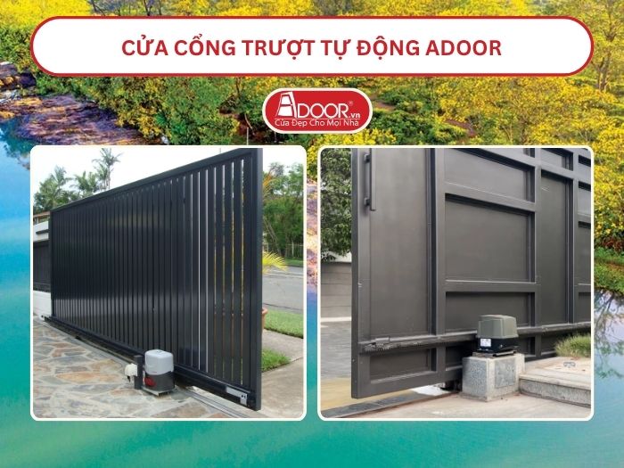 Cửa Cổng trượt tự động Adoor tại Long An