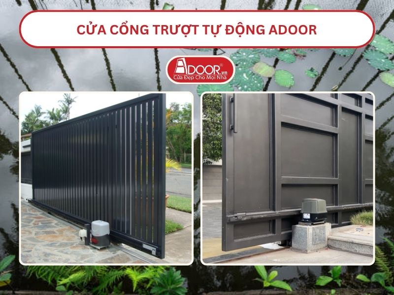 Cửa Cổng trượt tự động Adoor tại Long Xuyên