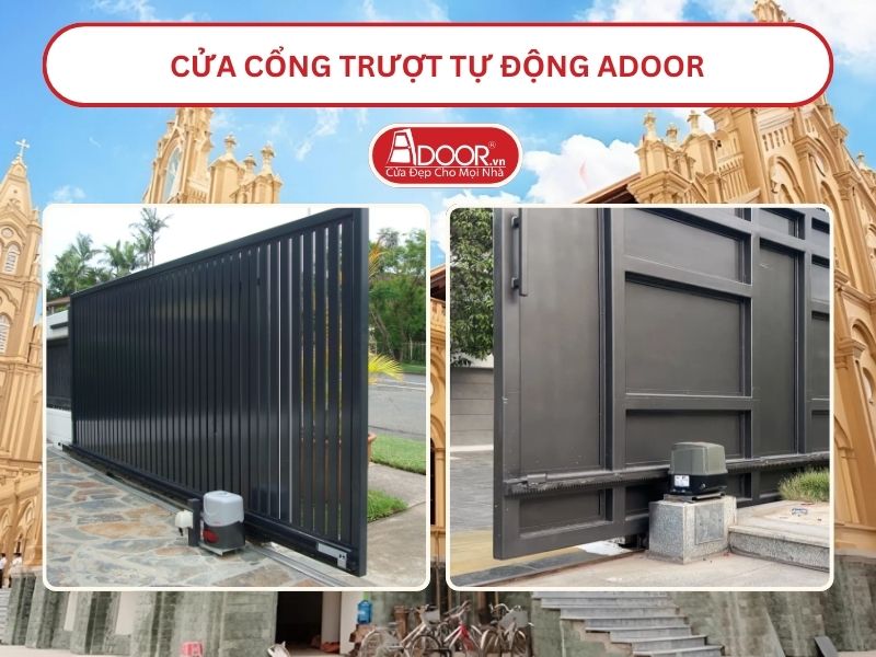 Cửa Cổng trượt tự động Adoor tại Nam Định