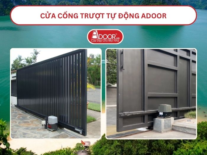 Cửa Cổng trượt tự động Adoor tại Quảng Ninh