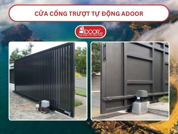 Cửa Cổng trượt tự động Adoor tại Quy Nhơn