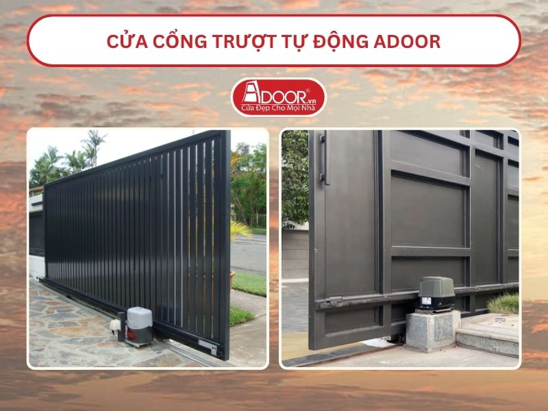 Cửa Cổng trượt tự động Adoor tại Rạch Giá