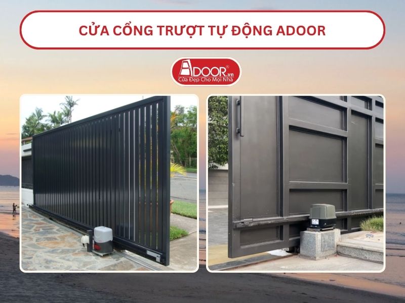 Cửa Cổng trượt tự động Adoor tại Vinh