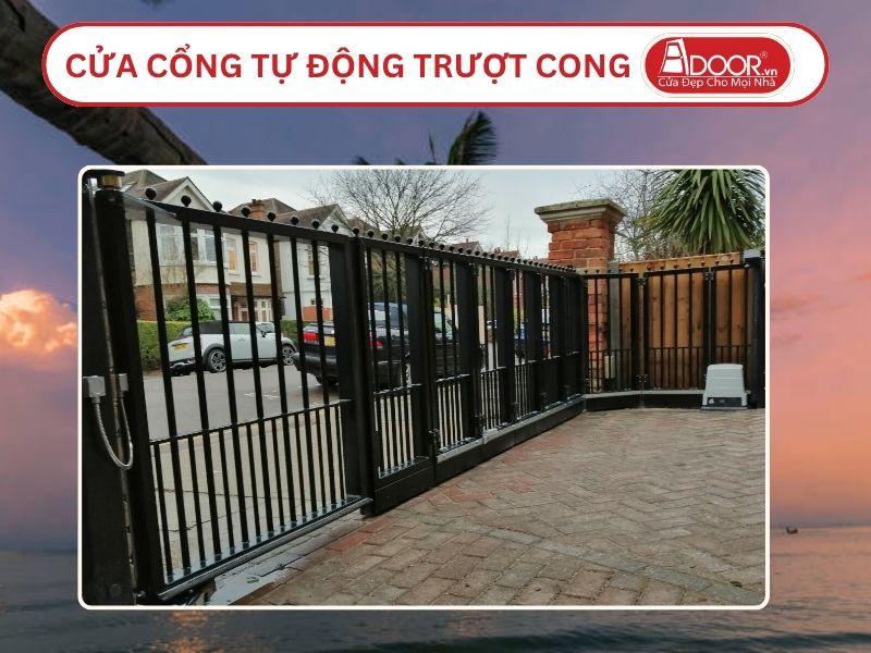 Cửa cổng tự động trượt cong tại Phan Thiết