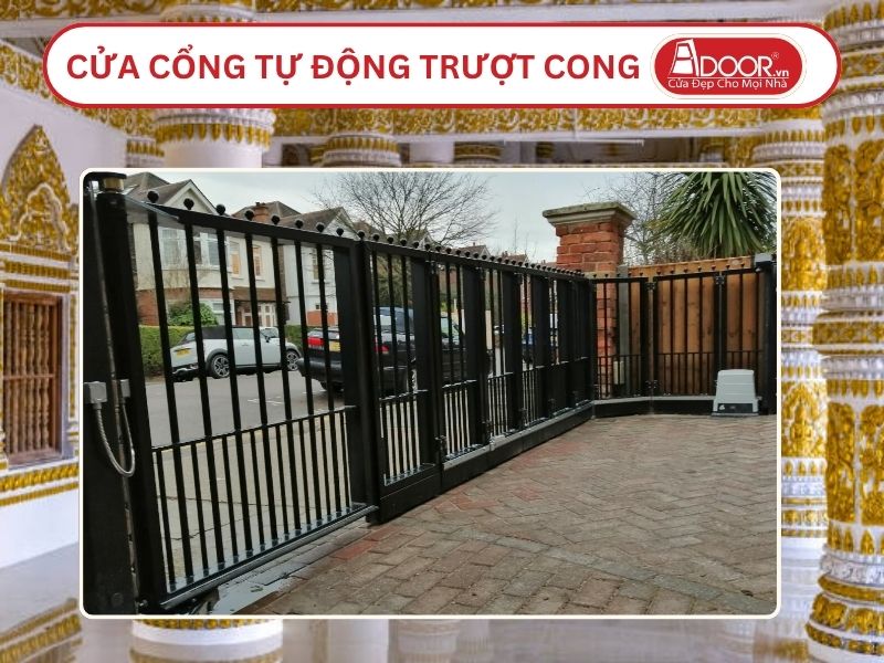 Cửa cổng tự động trượt cong tại Sóc Trăng