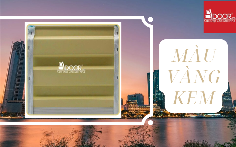Cửa cuốn Úc TP HCM Màu Vàng Kem