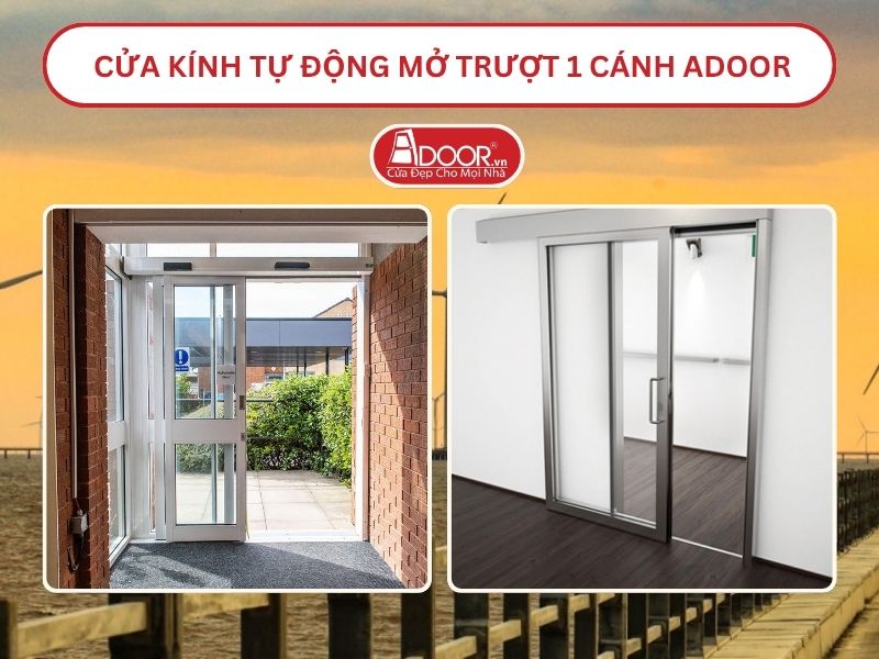 Cửa kính tự động mở trượt 1 cánh tại Bạc Liêu