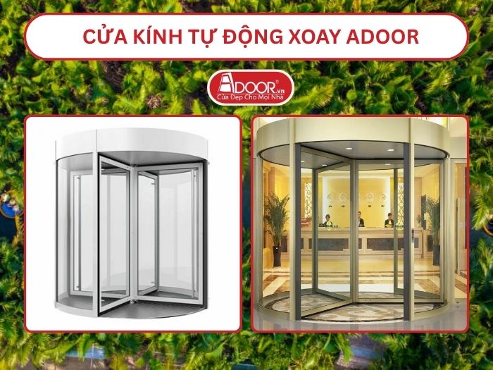Cửa kính tự động xoay adoor tại Hội An