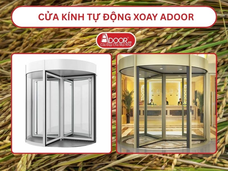 Cửa kính tự động xoay adoor tại Long Xuyên