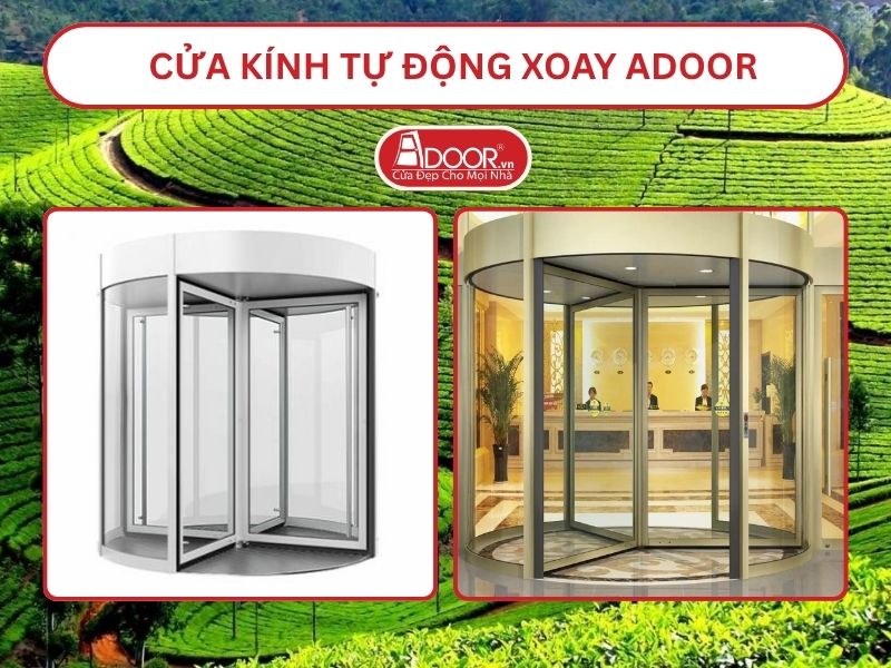 Cửa kính tự động xoay adoor tại Vinh