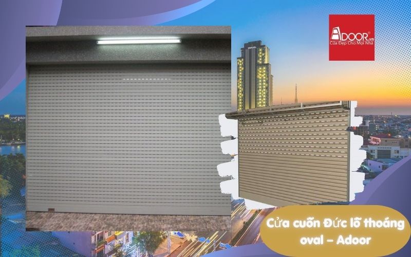 Cửa cuốn Đức lỗ thoáng oval Cần Thơ