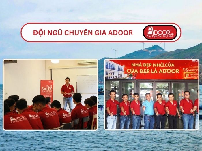 Đội ngũ Adoor chuyên nghiệp phục vụ khách hàng Cửa kính tự động tại Quy Nhơn