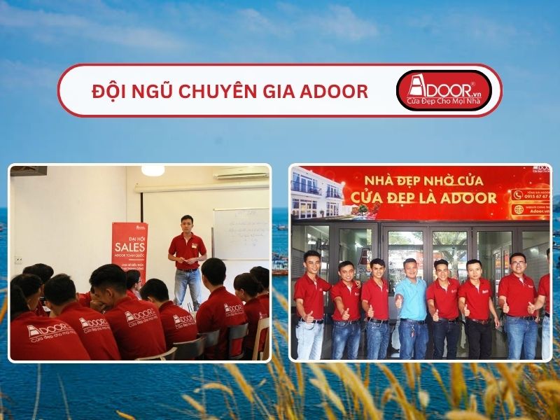 Đội ngũ Adoor chuyên nghiệp phục vụ khách hàng Cửa kính tự động tại Rạch Giá