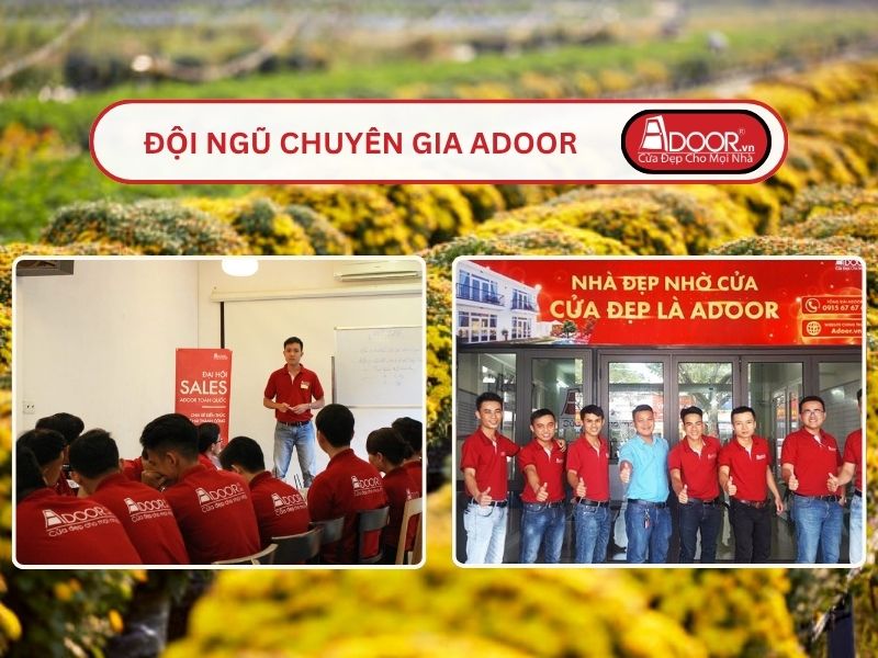 Đội ngũ Adoor chuyên nghiệp phục vụ khách hàng Cửa kính tự động tại Sóc Trăng