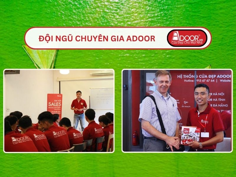 Đội ngũ Adoor chuyên nghiệp phục vụ khách hàng tại Biên Hòa