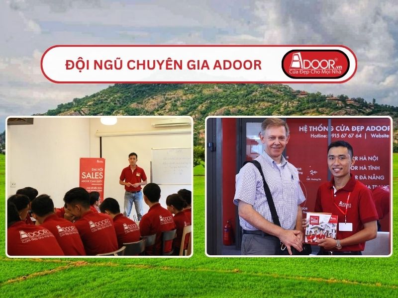Đội ngũ Adoor chuyên nghiệp phục vụ khách hàng tại Châu Đốc