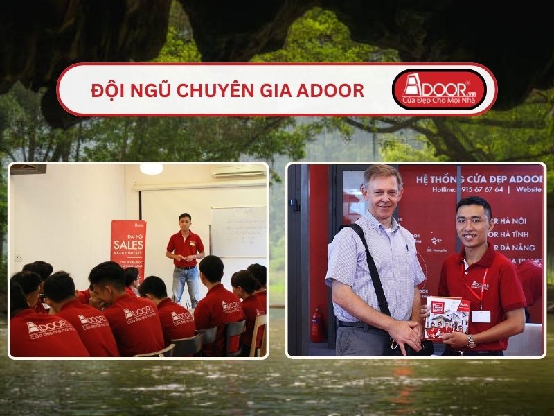Đội ngũ Adoor chuyên nghiệp phục vụ khách hàng tại Hoa Lư