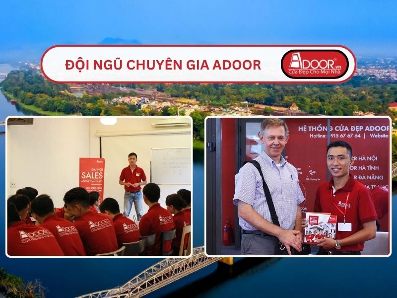 Đội ngũ Adoor chuyên nghiệp phục vụ khách hàng tại Huế