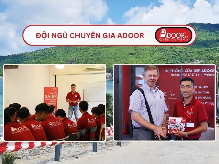 Đội ngũ Adoor chuyên nghiệp phục vụ khách hàng tại Kiên Giang