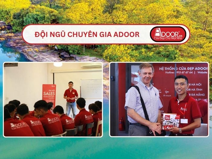 Đội ngũ Adoor chuyên nghiệp phục vụ khách hàng tại Long An