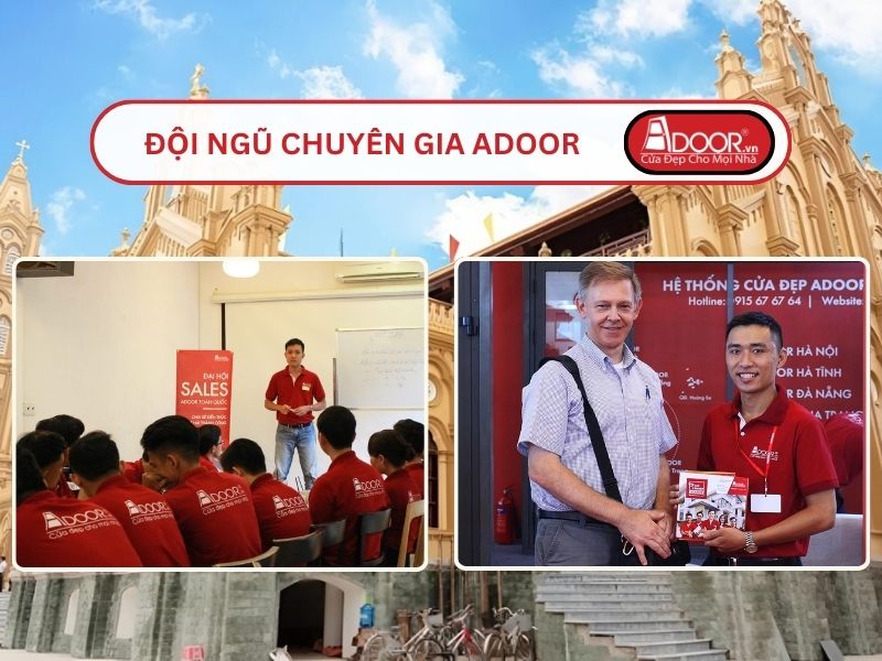 Đội ngũ Adoor chuyên nghiệp phục vụ khách hàng tại Nam Định