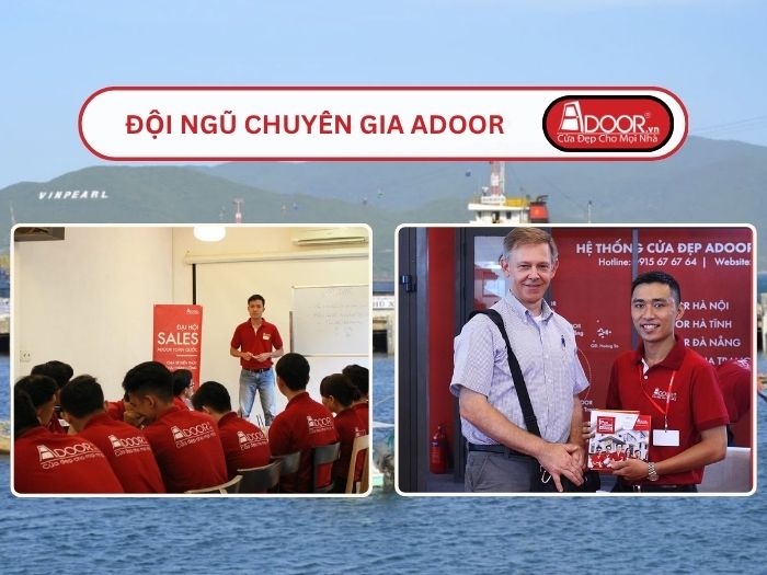 Đội ngũ Adoor chuyên nghiệp phục vụ khách hàng tại Nha Trang