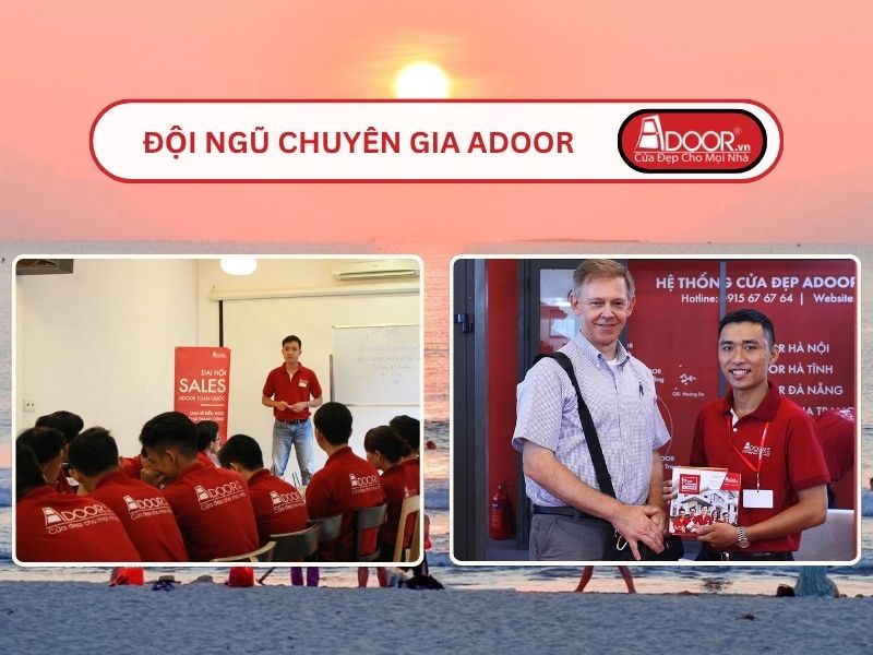 Đội ngũ Adoor chuyên nghiệp phục vụ khách hàng tại Quảng Ngãi