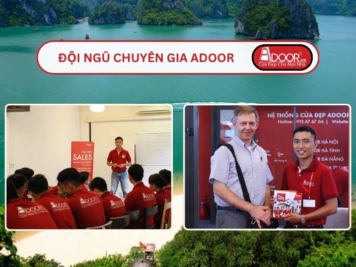 Đội ngũ Adoor chuyên nghiệp phục vụ khách hàng tại Quảng Ninh