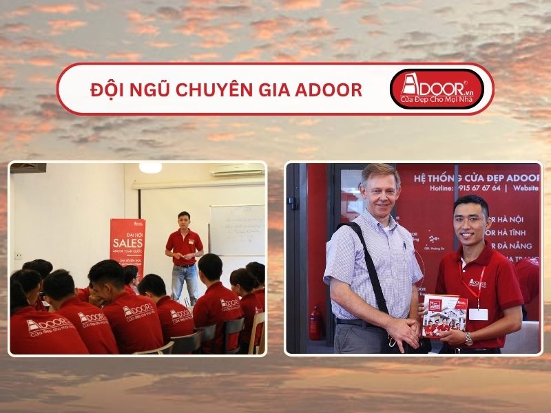 Đội ngũ Adoor chuyên nghiệp phục vụ khách hàng tại Rạch Giá