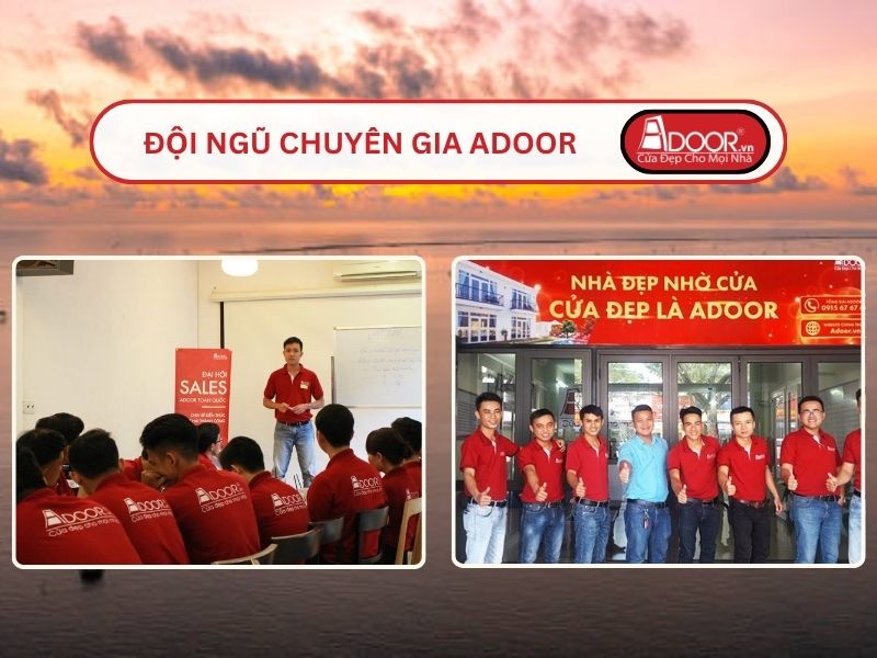 Đội ngũ Adoor chuyên nghiệp phục vụ khách hàng tại Thái Bình