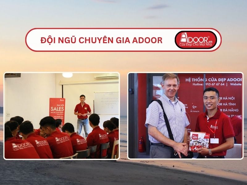 Đội ngũ Adoor chuyên nghiệp phục vụ khách hàng tại Vinh