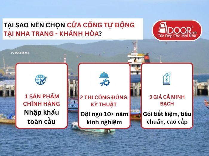 Lợi thế vượt trội của Adoor mang lại cho khách hàng Cửa Cổng Tự Động Adoor tại Nha Trang
