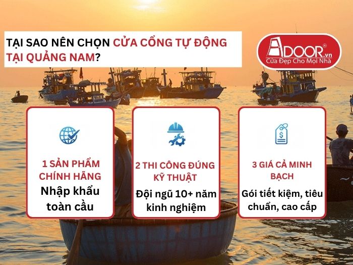Lợi thế vượt trội của Adoor mang lại cho khách hàng Cửa Cổng Tự Động Adoor tại Quảng Nam