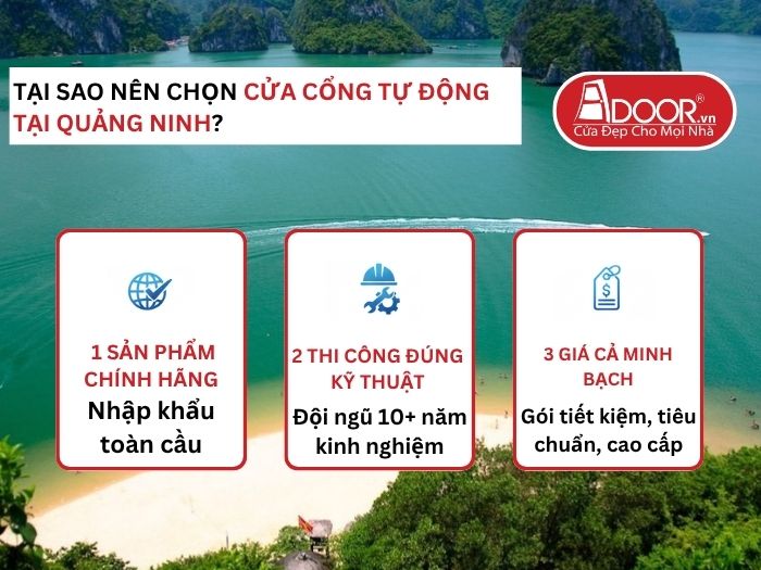 Lợi thế vượt trội của Adoor mang lại cho khách hàng Cửa Cổng Tự Động Adoor tại Quảng Ninh