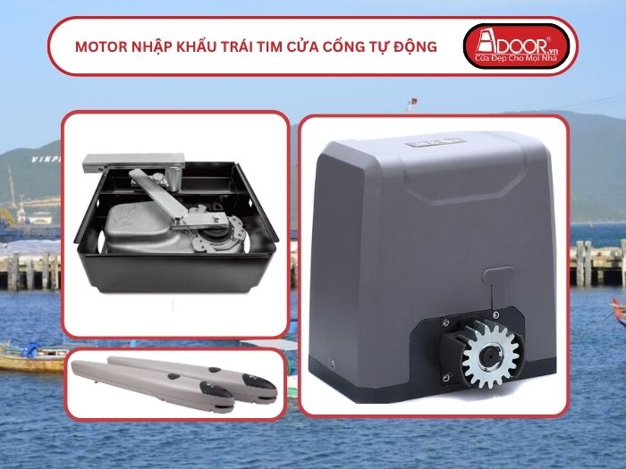Motor Nhập Khẩu Trái Tim Cửa Cổng Tự Động Adoor Nha Trang