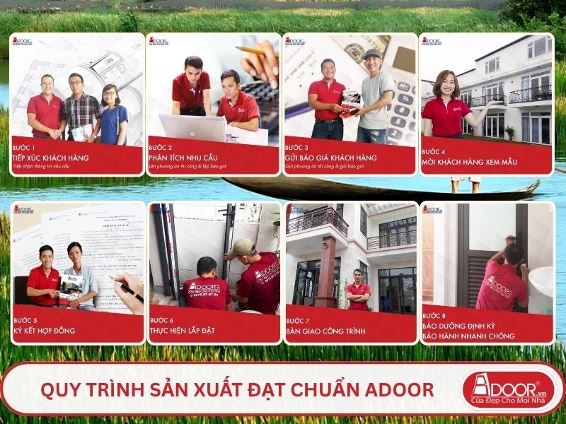 Quy trình phục vụ khách hàng lựa chọn cửa cổng tự động adoor tại Bạc Liêu