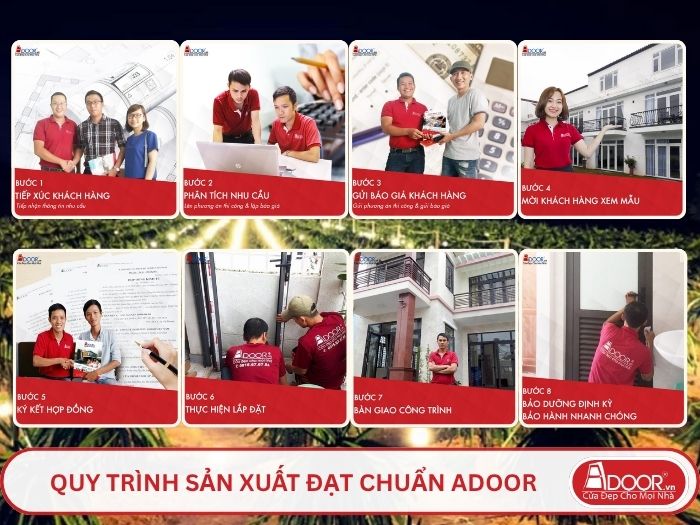 Quy trình phục vụ khách hàng lựa chọn cửa cổng tự động adoor tại Bình Thuận