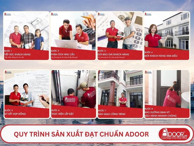 Quy trình phục vụ khách hàng lựa chọn cửa cổng tự động adoor tại Cần Thơ