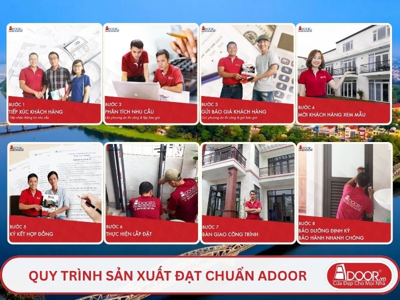 Quy trình phục vụ khách hàng lựa chọn cửa cổng tự động adoor tại Huế