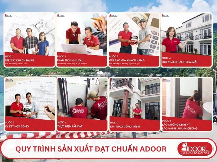 Quy trình phục vụ khách hàng lựa chọn cửa cổng tự động adoor tại Kiên Giang