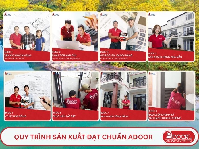 Quy trình phục vụ khách hàng lựa chọn cửa cổng tự động adoor tại Long An