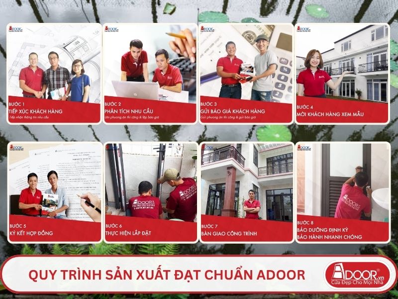 Quy trình phục vụ khách hàng lựa chọn cửa cổng tự động adoor tại Long Xuyên