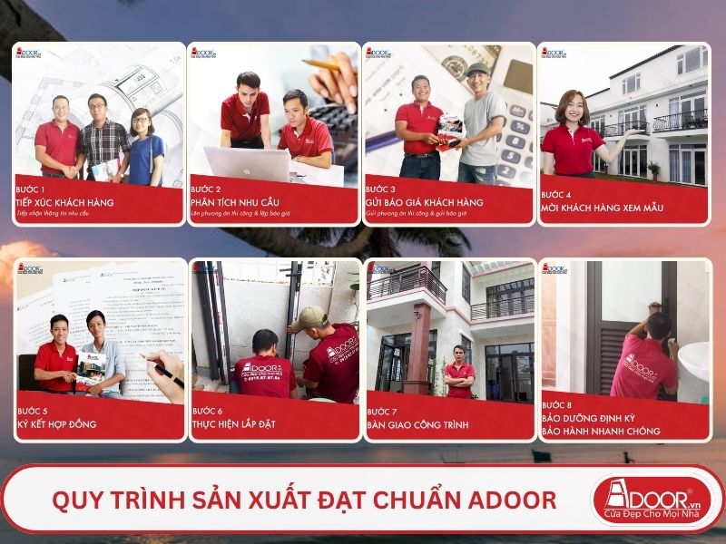 Quy trình phục vụ khách hàng lựa chọn cửa cổng tự động adoor tại Phan Thiết