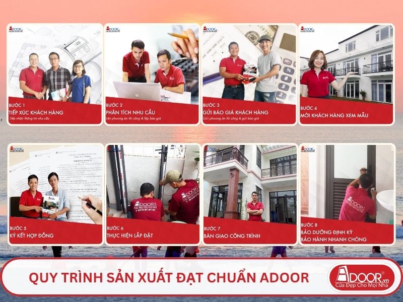 Quy trình phục vụ khách hàng lựa chọn cửa cổng tự động adoor tại Quảng Ngãi