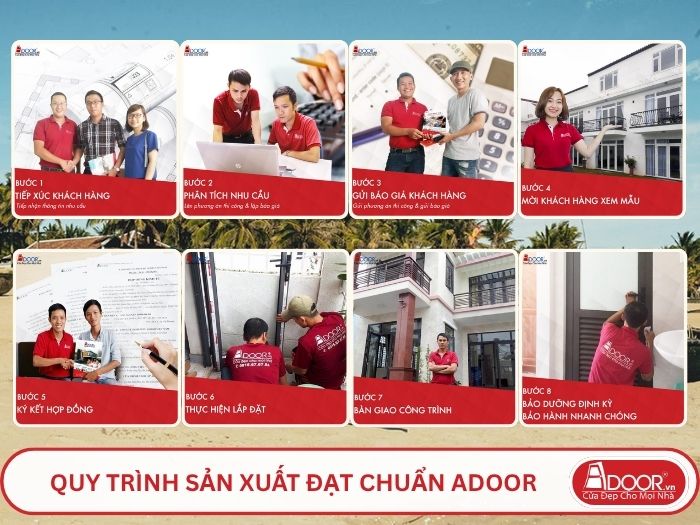 Quy trình phục vụ khách hàng lựa chọn cửa cổng tự động adoor tại Tam Kỳ