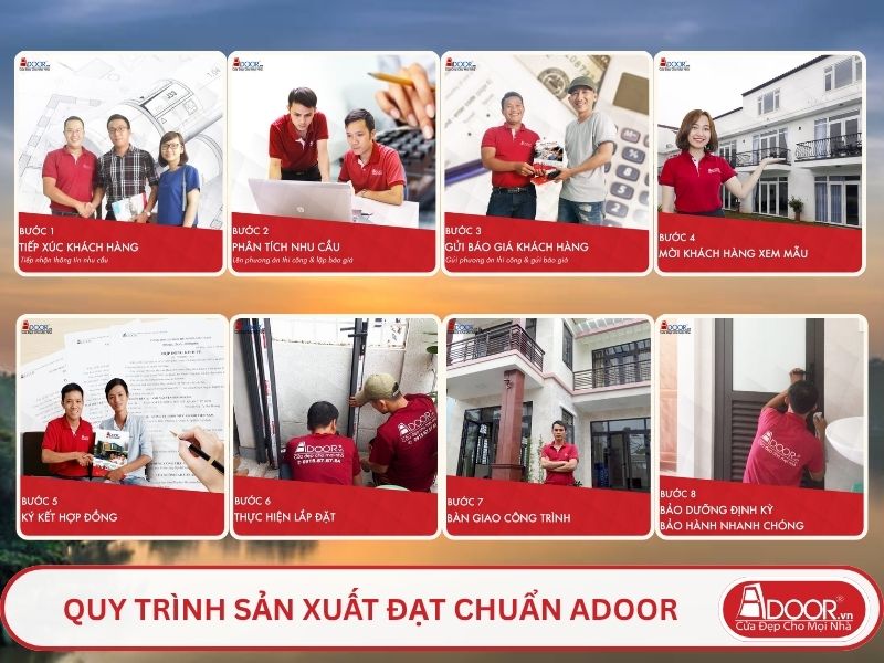 Quy trình phục vụ khách hàng lựa chọn cửa cổng tự động adoor tại Thủ Dầu Một