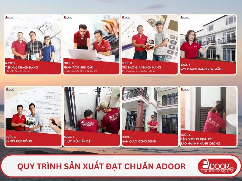 Quy trình phục vụ khách hàng lựa chọn cửa cổng tự động adoor tại Vinh